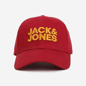 Jack & Jones Men Red & Blue Embroidered Cap