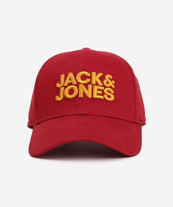 Jack & Jones Men Red & Blue Embroidered Cap