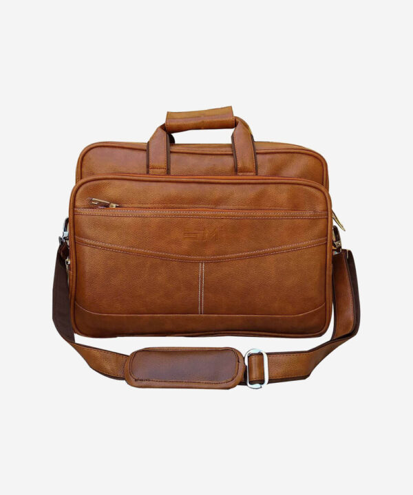 Loggin Synthetic Leather Laptop Executive Bag