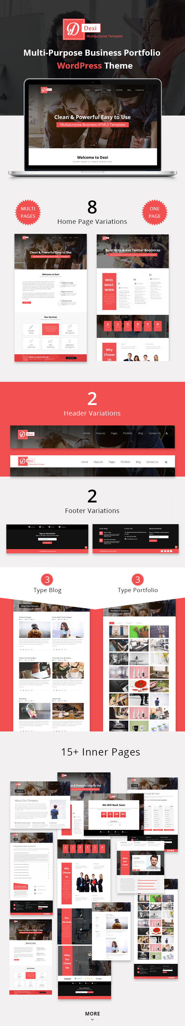 Dexi - Multi Purpose Business Portfolio WordPress Theme